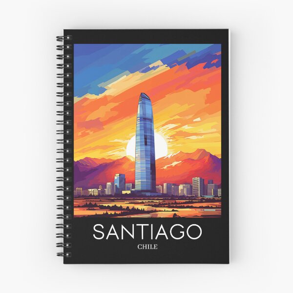 Item preview, A Pop Art Travel Print of Santiago - Chile  designed and sold by StudioRedKoala.