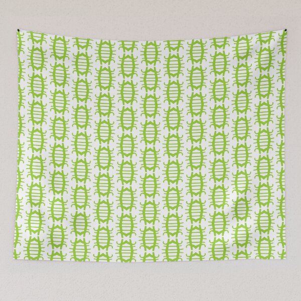 Item preview, BEETLE PATTERN. GREEN ON WHITE. designed and sold by 5hertz.