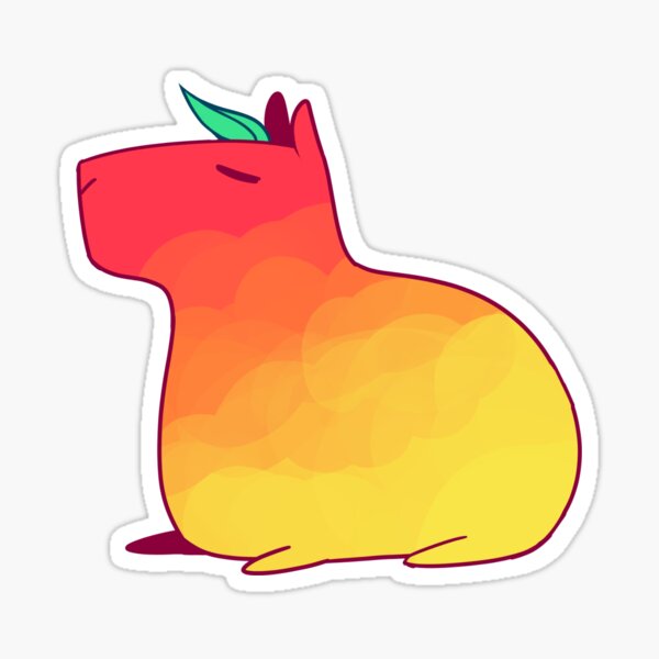 Item preview, Mango Capybara  designed and sold by Galactic-Bagel.