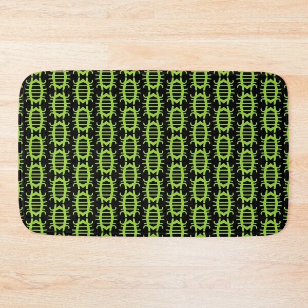 Item preview, BEETLE PATTERN. GREEN ON BLACK. designed and sold by 5hertz.