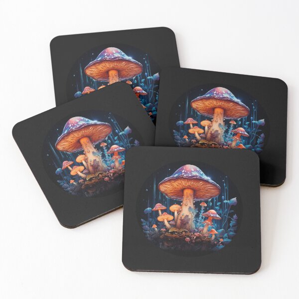 Item preview, Imaginary magical whimsical fantasy mushroom forest fungi designed and sold by OliveAndSnow.