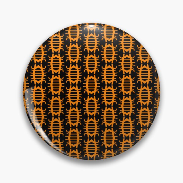 Item preview, BEETLE PATTERN. ORANGE ON BLACK. designed and sold by 5hertz.