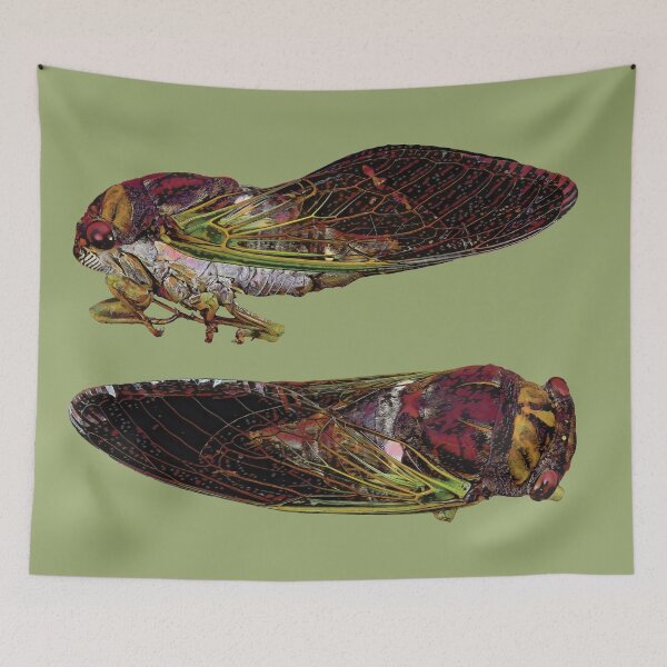 Item preview, American Cicada bug in purple dawn designed and sold by DreamingBeetle.