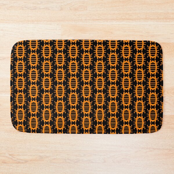 Item preview, BEETLE PATTERN. ORANGE ON BLACK. designed and sold by 5hertz.