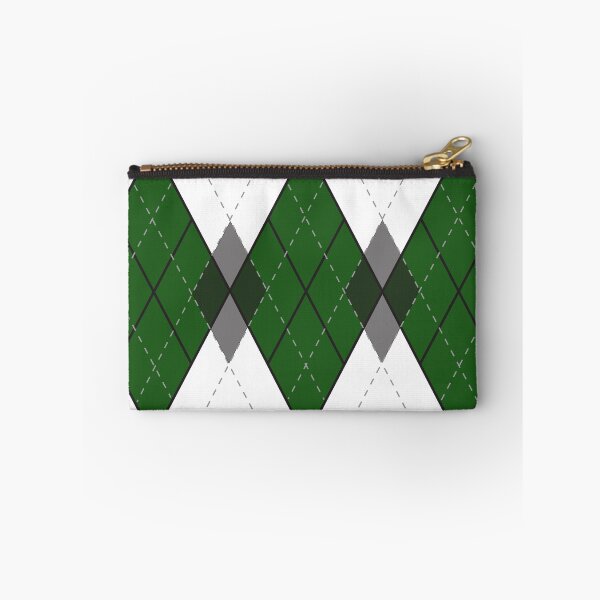 Item preview, Green and Silver Diamond print designed and sold by Laura-E-Creator.
