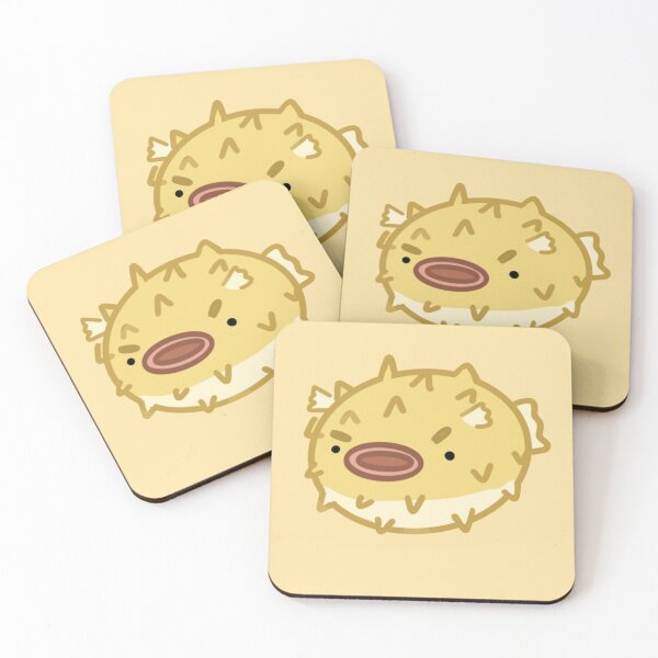 Item preview,  Angry pufferfish - yellow designed and sold by FlowMinnow.