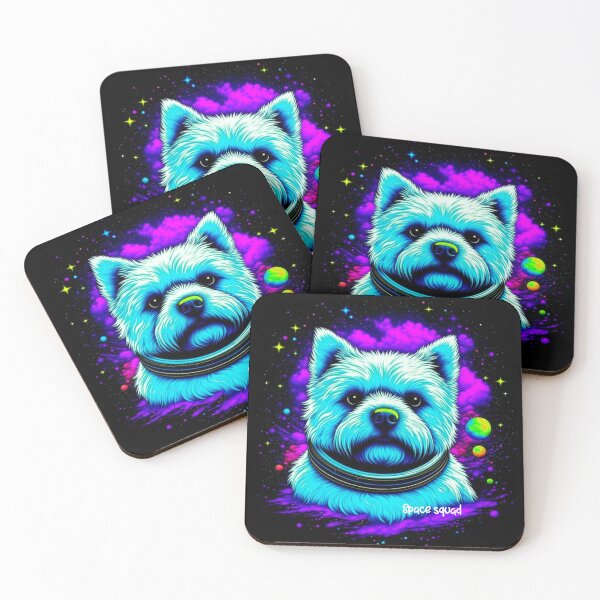 Item preview, Brave west highland white terrier from the galaxy psychedelic design designed and sold by PuppyFriend.