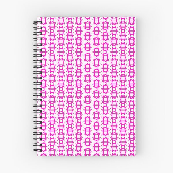 Item preview, BEETLE PATTERN. PINK ON WHITE. designed and sold by 5hertz.