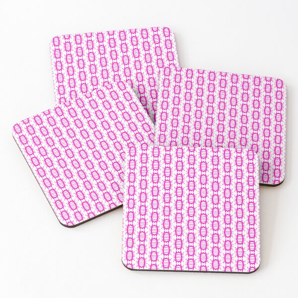 Item preview, BEETLE PATTERN. PINK ON WHITE. designed and sold by 5hertz.