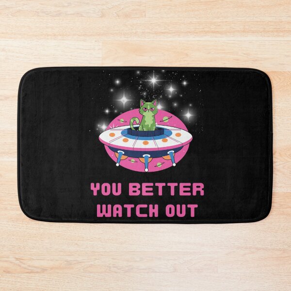 Item preview, Alien Christmas, Alien Cat on Spacecraft designed and sold by Mariana Piana.