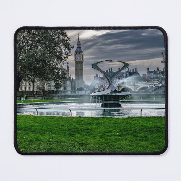 Item preview, Gabo Fountain Big Ben Houses of Parliament London designed and sold by henrytangphotos.