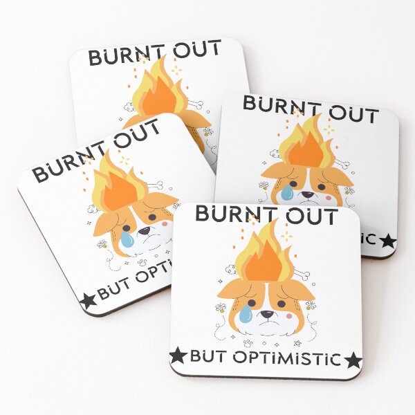 Item preview, Burnt out but optimistic dog lover designed and sold by Zikozaki.