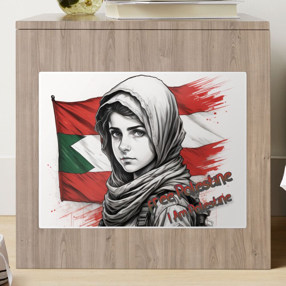 Sticker for Sale avec l'œuvre « Palestine Libre - Keffieh Palestinien » de  l'artiste RichieDuprey