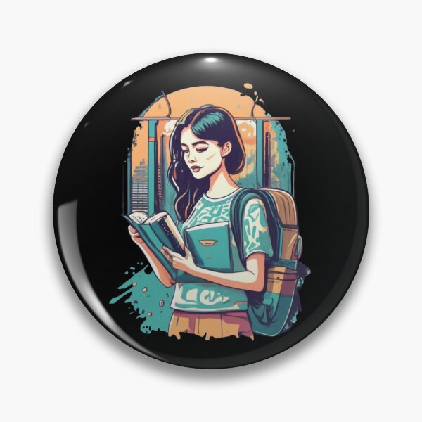 Item preview, Woman reading book designed and sold by TrendyPalette.