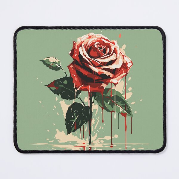 Item preview, Rose Rapture: A Concrete Poetry of Petals in Abstract Splatter designed and sold by TrendyArtInk.