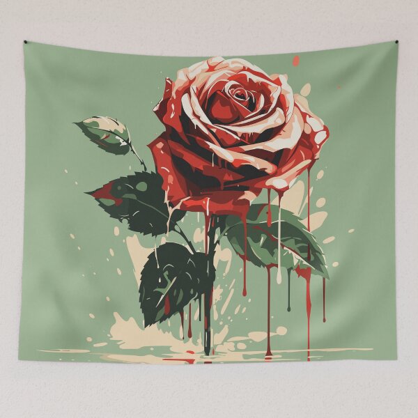 Item preview, Rose Rapture: A Concrete Poetry of Petals in Abstract Splatter designed and sold by TrendyArtInk.