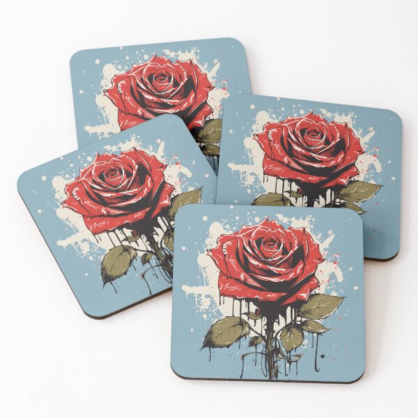 Item preview, Rose Rapture: A Concrete Poetry of Petals in Abstract Splatter designed and sold by TrendyArtInk.