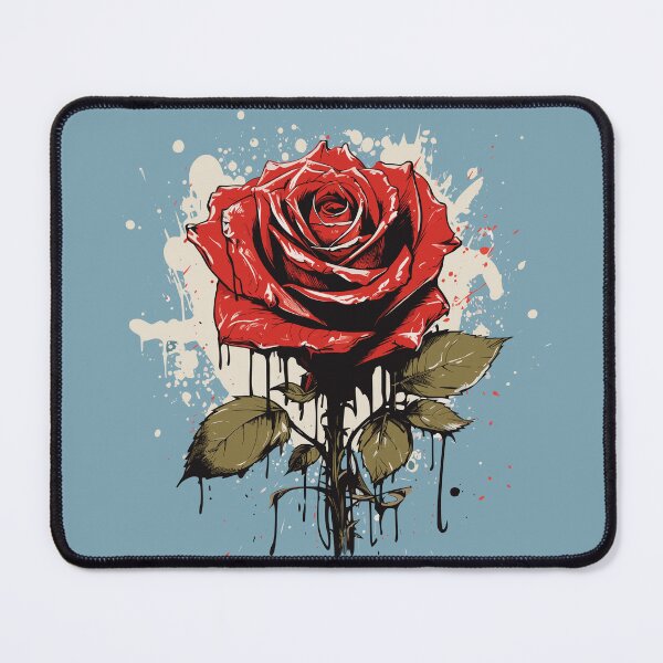 Item preview, Rose Rapture: A Concrete Poetry of Petals in Abstract Splatter designed and sold by TrendyArtInk.