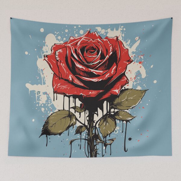 Item preview, Rose Rapture: A Concrete Poetry of Petals in Abstract Splatter designed and sold by TrendyArtInk.