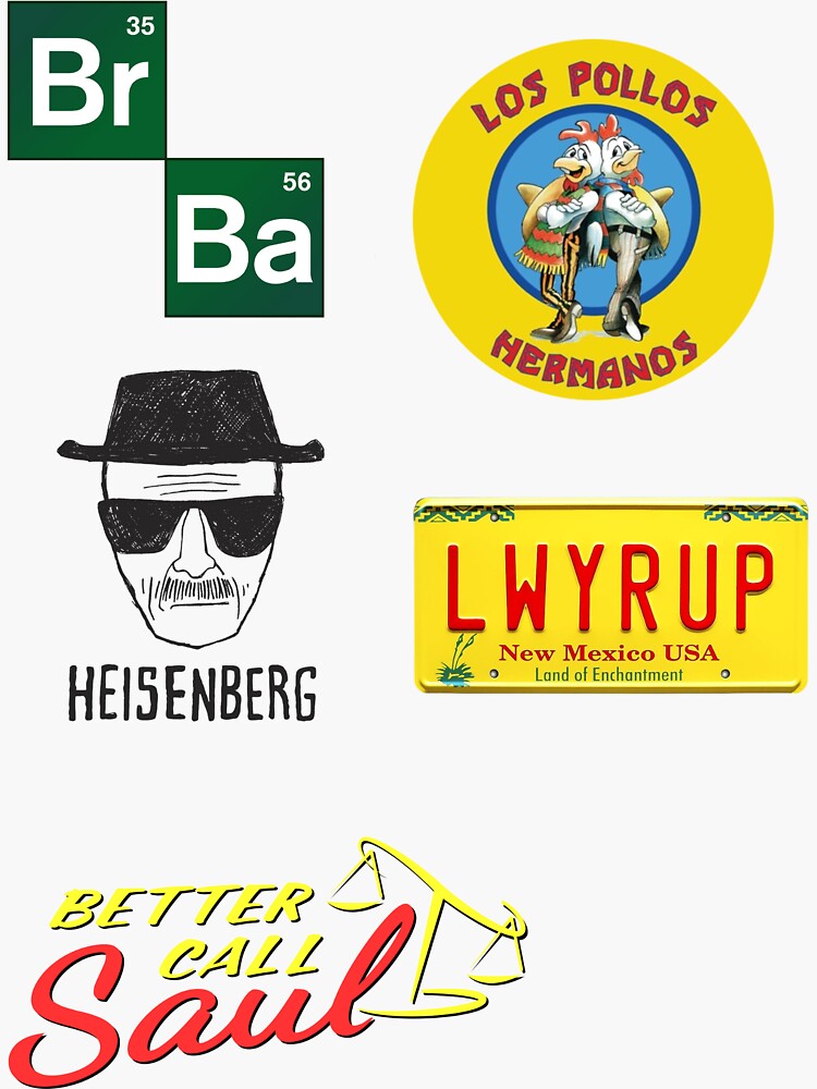 Thumbnail 3 of 3, Sticker, Breaking Bad/ Better Call Saul Sticker Pack designed and sold by Ryan1215.