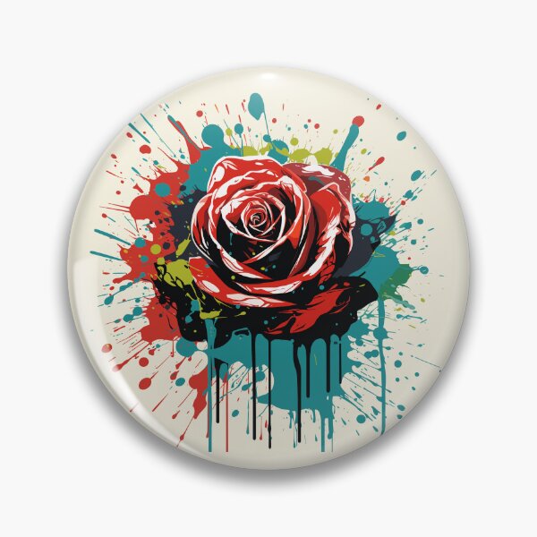 Item preview, Rose Rapture: A Concrete Poetry of Petals in Abstract Splatter designed and sold by TrendyArtInk.