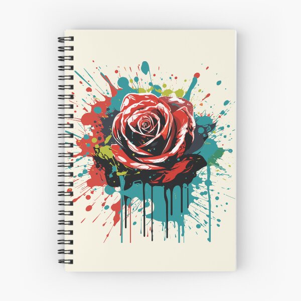 Item preview, Rose Rapture: A Concrete Poetry of Petals in Abstract Splatter designed and sold by TrendyArtInk.