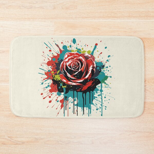 Item preview, Rose Rapture: A Concrete Poetry of Petals in Abstract Splatter designed and sold by TrendyArtInk.