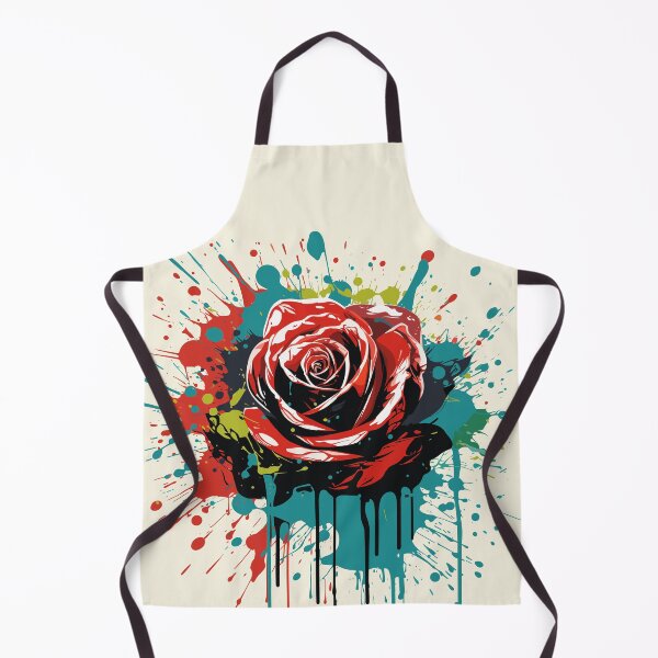 Item preview, Rose Rapture: A Concrete Poetry of Petals in Abstract Splatter designed and sold by TrendyArtInk.