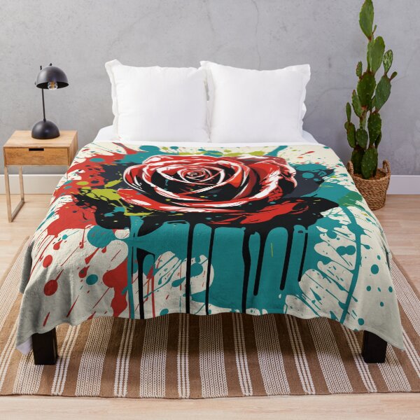 Item preview, Rose Rapture: A Concrete Poetry of Petals in Abstract Splatter designed and sold by TrendyArtInk.
