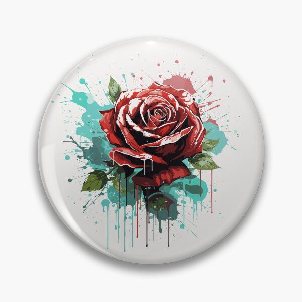 Item preview, Rose Rapture: A Concrete Poetry of Petals in Abstract Splatter designed and sold by TrendyArtInk.