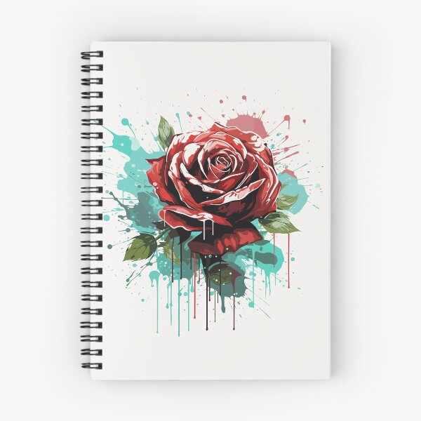 Item preview, Rose Rapture: A Concrete Poetry of Petals in Abstract Splatter designed and sold by TrendyArtInk.