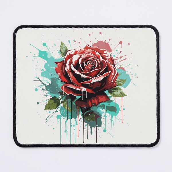 Item preview, Rose Rapture: A Concrete Poetry of Petals in Abstract Splatter designed and sold by TrendyArtInk.