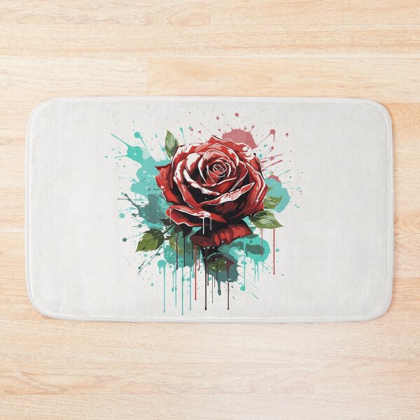 Item preview, Rose Rapture: A Concrete Poetry of Petals in Abstract Splatter designed and sold by TrendyArtInk.