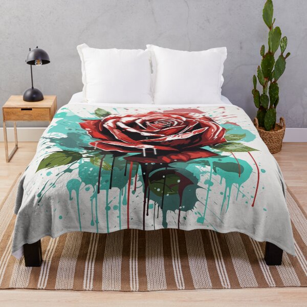 Item preview, Rose Rapture: A Concrete Poetry of Petals in Abstract Splatter designed and sold by TrendyArtInk.