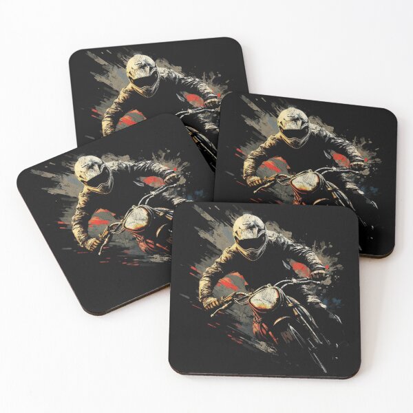 Item preview, Motocross Motorcycle Rider - Distressed Vintage Street Art Sport Lover designed and sold by GVRDesign.
