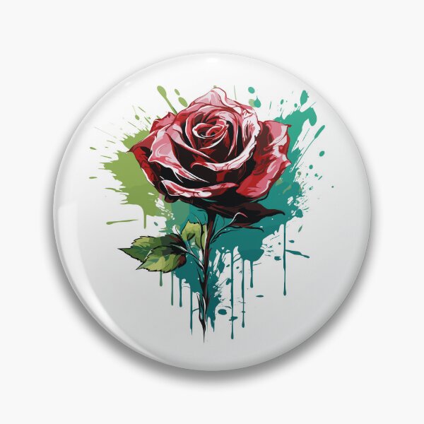 Item preview, Rose Rapture: A Concrete Poetry of Petals in Abstract Splatter designed and sold by TrendyArtInk.