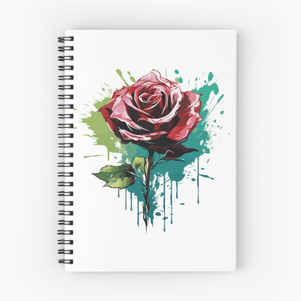 Item preview, Rose Rapture: A Concrete Poetry of Petals in Abstract Splatter designed and sold by TrendyArtInk.