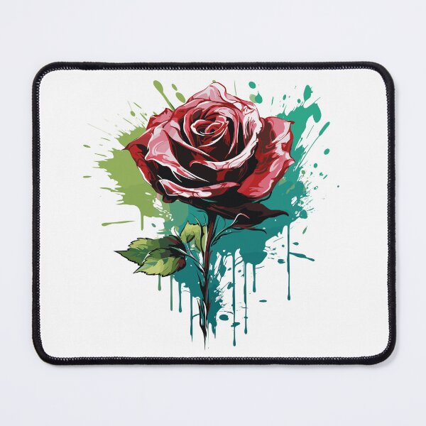 Item preview, Rose Rapture: A Concrete Poetry of Petals in Abstract Splatter designed and sold by TrendyArtInk.