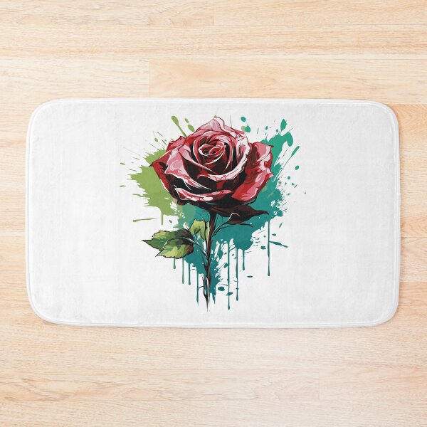Item preview, Rose Rapture: A Concrete Poetry of Petals in Abstract Splatter designed and sold by TrendyArtInk.
