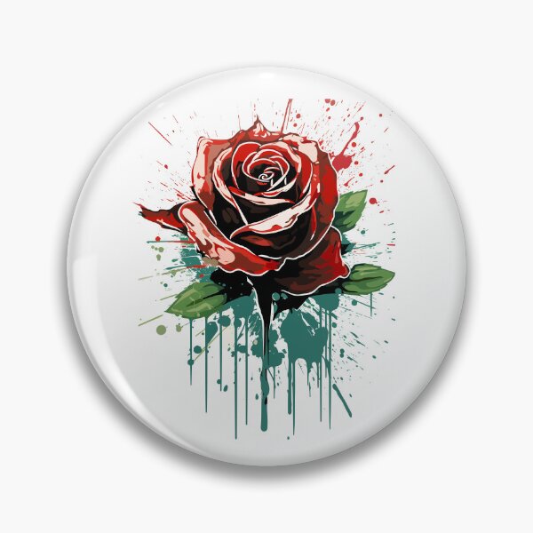 Item preview, Rose Rapture: A Concrete Poetry of Petals in Abstract Splatter designed and sold by TrendyArtInk.