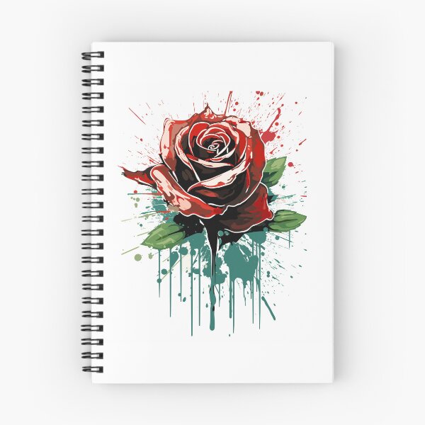 Item preview, Rose Rapture: A Concrete Poetry of Petals in Abstract Splatter designed and sold by TrendyArtInk.