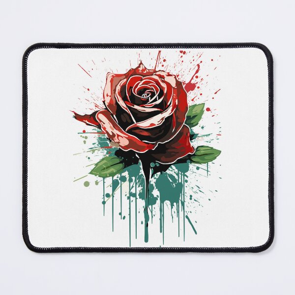 Item preview, Rose Rapture: A Concrete Poetry of Petals in Abstract Splatter designed and sold by TrendyArtInk.