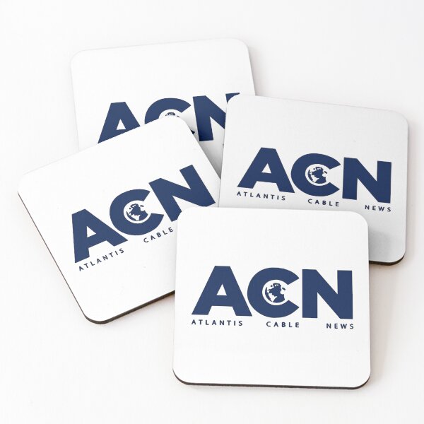 Item preview, ACN Atlantis Cable News Newsroom Logo Navy designed and sold by baranskini.