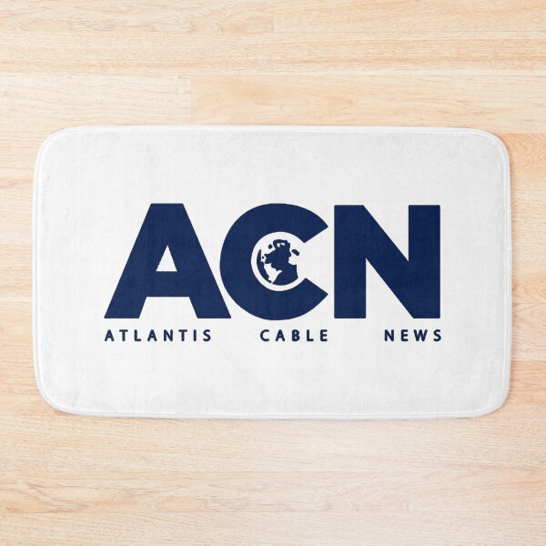 Item preview, ACN Atlantis Cable News Newsroom Logo Navy designed and sold by baranskini.