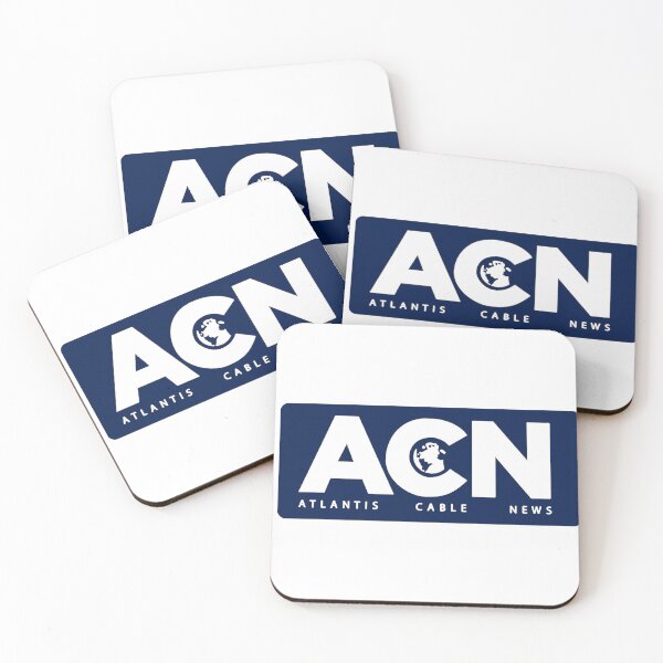 Item preview, Copy of ACN Atlantis Cable News Newsroom Logo Navy designed and sold by baranskini.