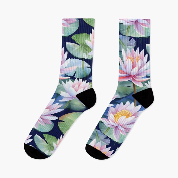Item preview, Lotus Field Seamless Pattern designed and sold by overheadclick.