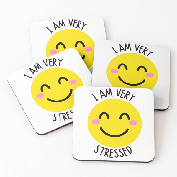 Item preview, I'm Very Stressed Funny Smiley Face designed and sold by PlusInfinitee.