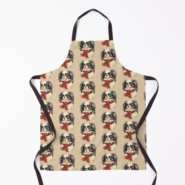 Item preview, Japanese Chin Christmas Plaid Watercolor designed and sold by rafaeltto.