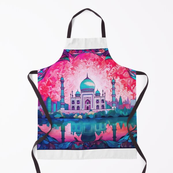 Item preview, The Taj Mahal, India, Sky-pink, AI Generated Art - An Iconic Monument and Beautiful Tomb designed and sold by studioSharonKay.