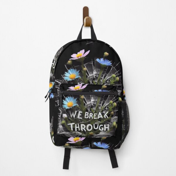 Item preview, "We Break Through!" Broken Glass Motivational T-Shirt designed and sold by lamp148.